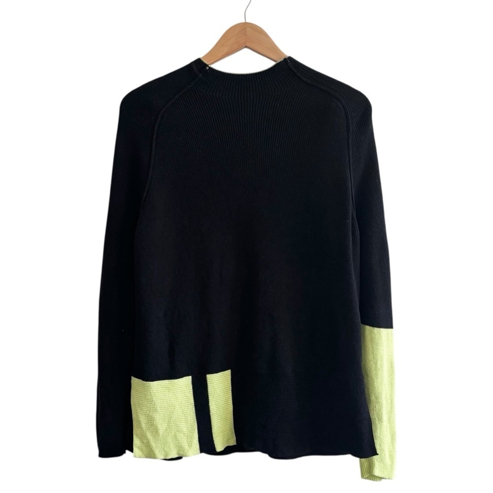Vintage Neon Lime Green Cashmere Cotton Sweater